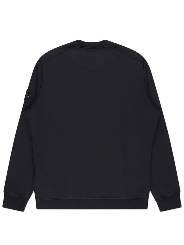 Wappen Patch Garment Dyed Sweatshirt Black - STONE ISLAND - BALAAN 3