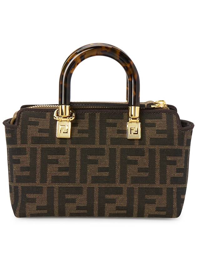 By The Way Monogram Mini Tote Bag Brown - FENDI - BALAAN 4