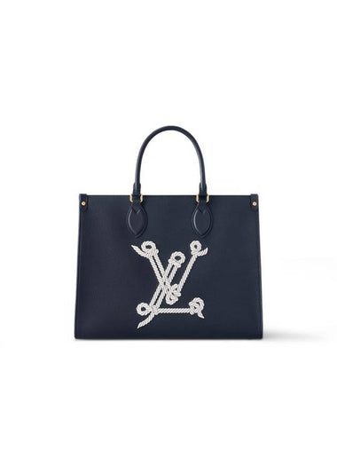 OnTheGo MM Tote Bag Navy - LOUIS VUITTON - BALAAN 1