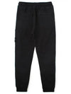 Men's Waffen Sweat Track Pants Black - STONE ISLAND - BALAAN.