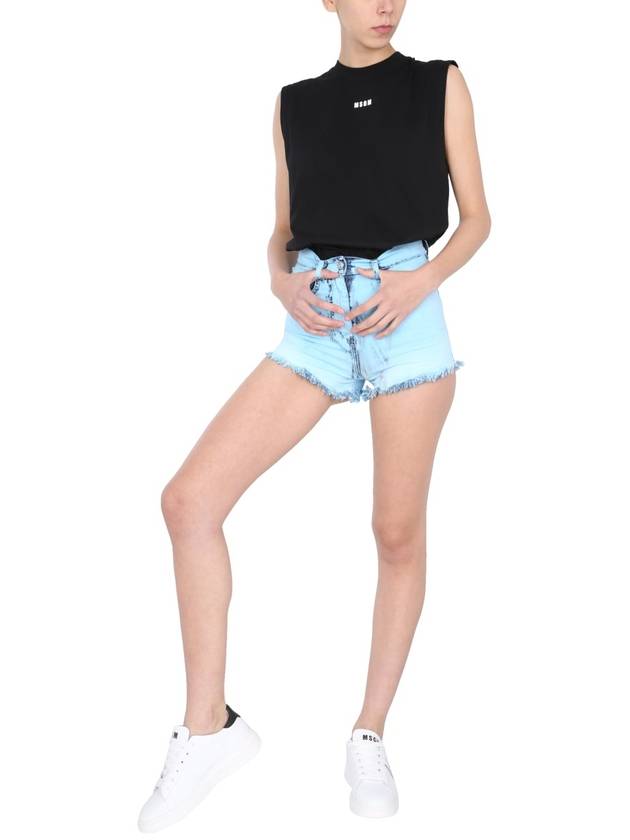 DENIM SHORTS - MSGM - BALAAN 2