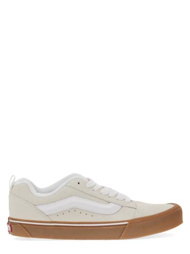 Knu Skool Lace-Up Low Top Sneakers White - VANS - BALAAN 1