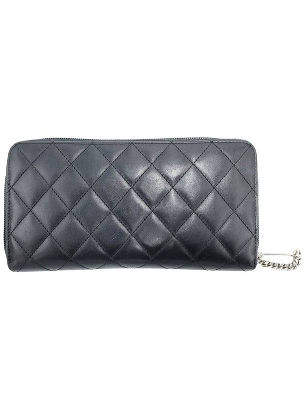 Chanel A50078 Black Lambskin Patent COCO Logo Cambon Zipper Long Wallet 18th - CHANEL - BALAAN 3