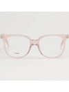 Glasses frame CL5010IN 072 square horn rim transparent pink overfit - CELINE - BALAAN 3