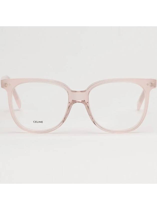 Glasses frame CL5010IN 072 square horn rim transparent pink overfit - CELINE - BALAAN 3