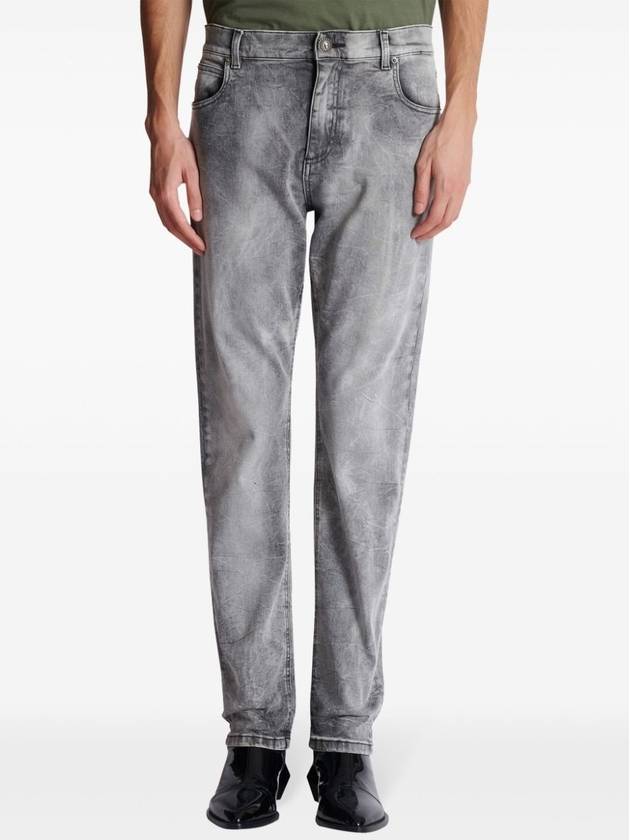 Regular Fit Denim Jeans Grey - BALMAIN - BALAAN 6