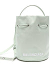 Wheel Drawstring XS Bucket Bag Green - BALENCIAGA - BALAAN 3