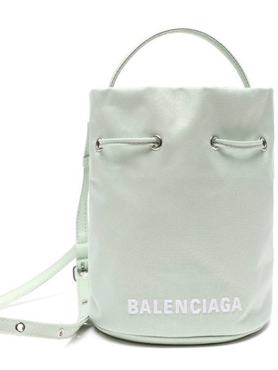 Wheel Drawstring XS Bucket Bag Green - BALENCIAGA - BALAAN 2