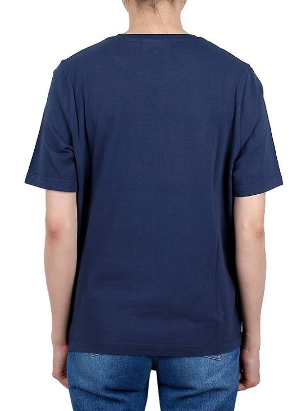 Speedy Fox Patch Comfort Short Sleeve T Shirt Navy - MAISON KITSUNE - BALAAN 5