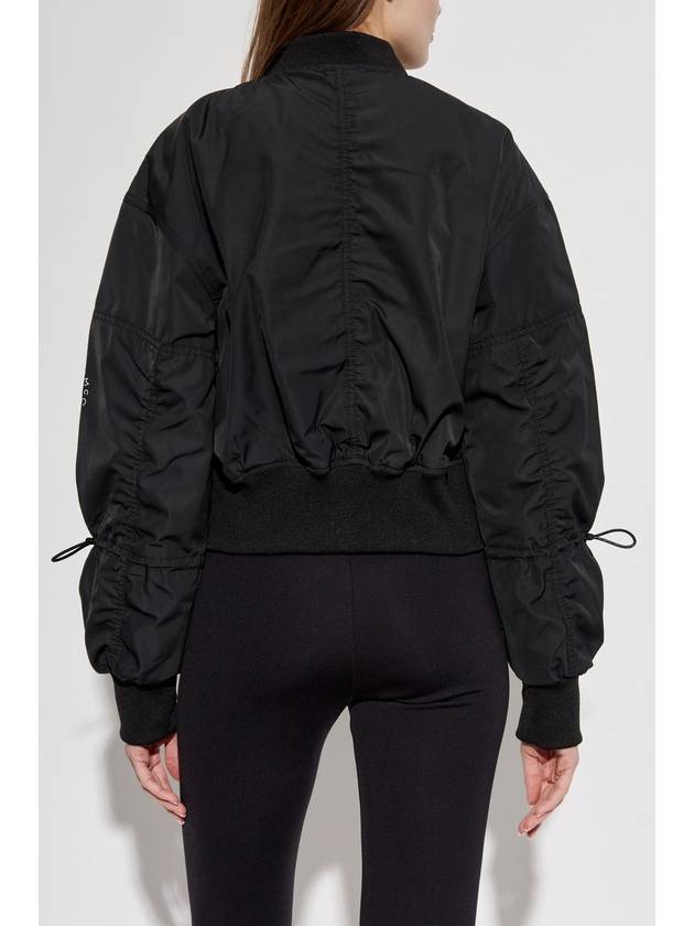 By Stella McCartney Truenature Woven Cropped Bomber Jacket Black - ADIDAS - BALAAN 5