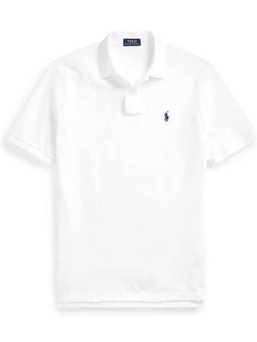 24SS Polo Men's Pony Logo Embroidered Mesh Short Sleeve Collar 710666997001 - RALPH LAUREN - BALAAN 1