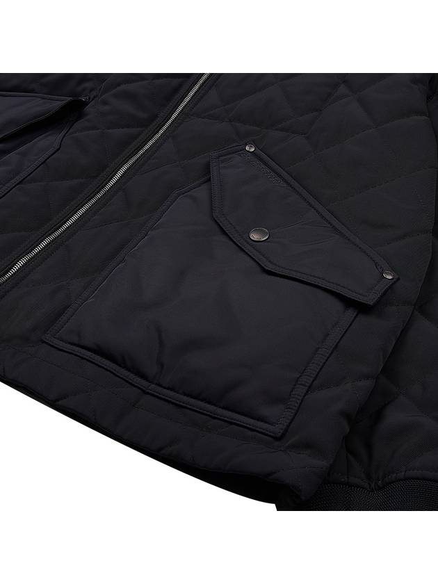 Diamond Quilted Thermoregulated Jacket Black - BURBERRY - BALAAN 9