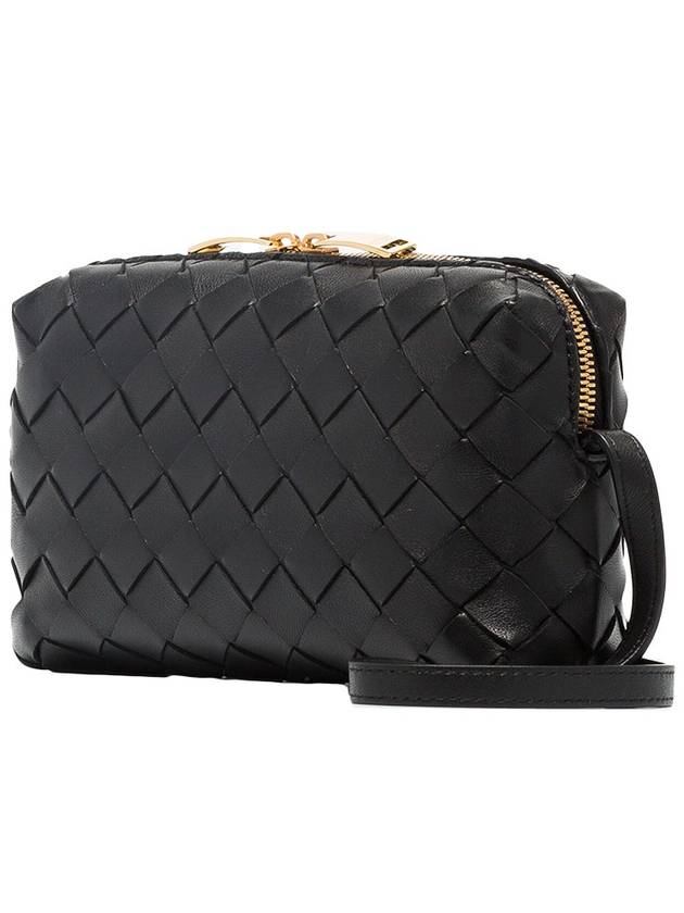 Intrecciato Mini Cross Bag Black - BOTTEGA VENETA - BALAAN 3