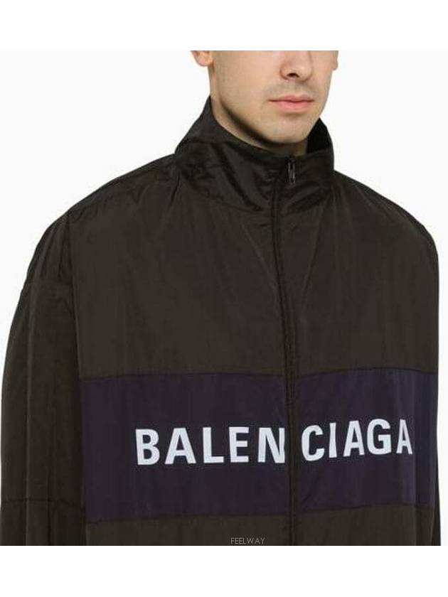 Logo Print Zip-up Jacket black - BALENCIAGA - BALAAN 3