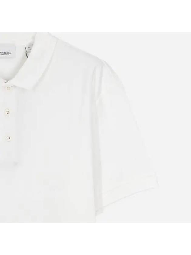 Monogram Motif Polo Shirt White - BURBERRY - BALAAN 4