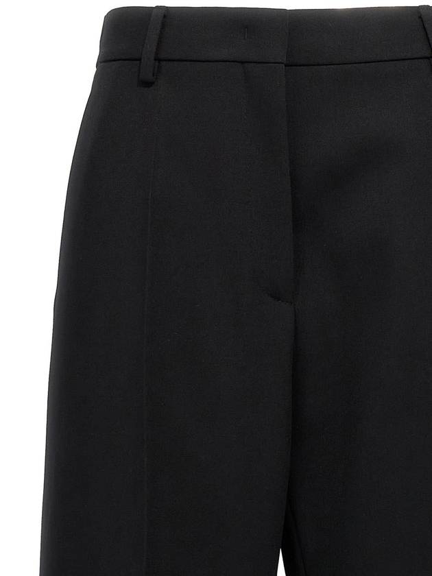 Wool wide pants black - VALENTINO - BALAAN 4