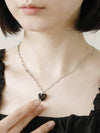 Chain Heart Collabo Necklace Silver - SOSOO - BALAAN 1