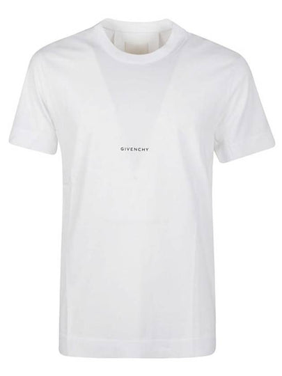 Logo Print Short Sleeve T-Shirt White - GIVENCHY - BALAAN 2