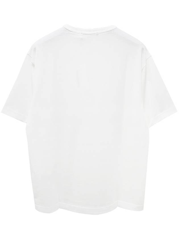 Logo Patch Cotton Short Sleeve T-Shirt White - ACNE STUDIOS - BALAAN 4