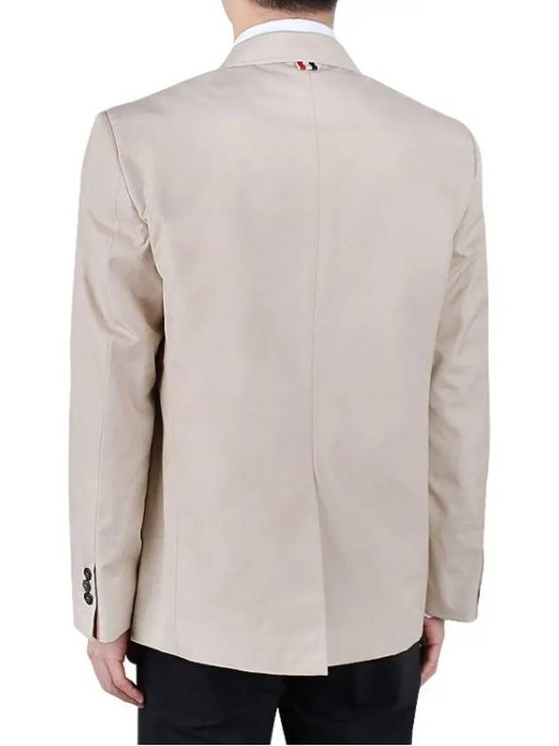 Typewriter Cloth Grosgrain Placket Sport Jacket Beige - THOM BROWNE - BALAAN 5