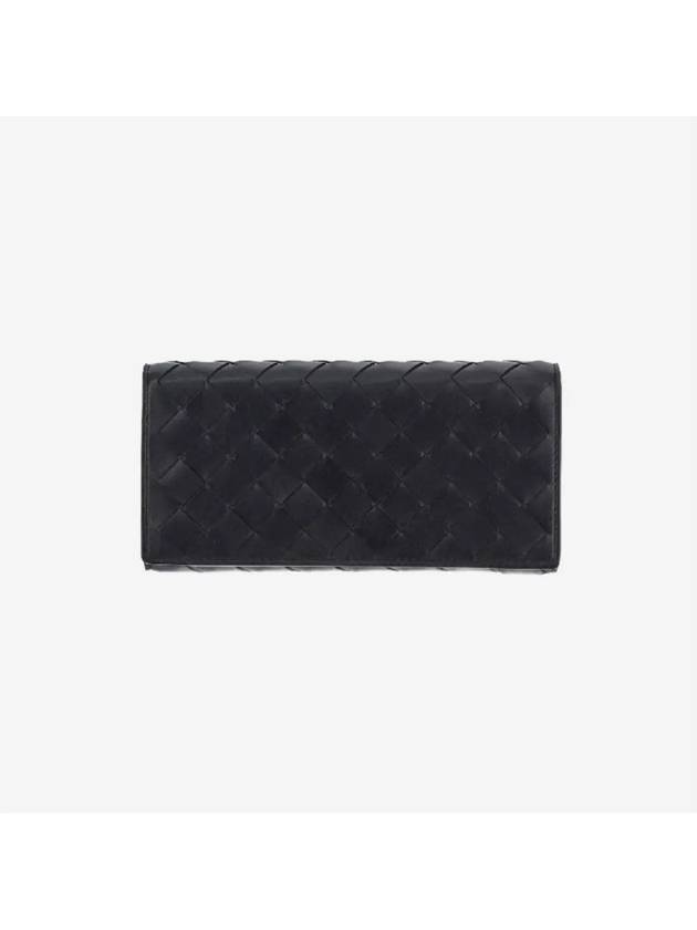 Intrecciato Flap Long Wallet Black - BOTTEGA VENETA - BALAAN 2