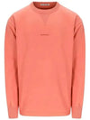 Logo Cropped Neck Oversized Fit Sweatshirt Salmon Pink - ACNE STUDIOS - BALAAN 2