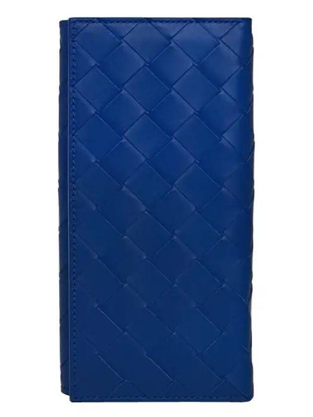 Intrecciato Calfskin Long Wallet Cobalt Blue - BOTTEGA VENETA - BALAAN 2