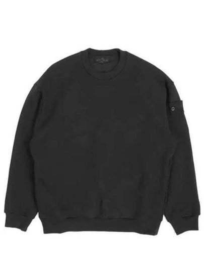 Waffen Patch Ghost Piece Cotton Sweatshirt Black - STONE ISLAND - BALAAN 2