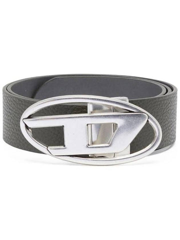 1DR Reversible Logo Leather Belt Black - DIESEL - BALAAN 1