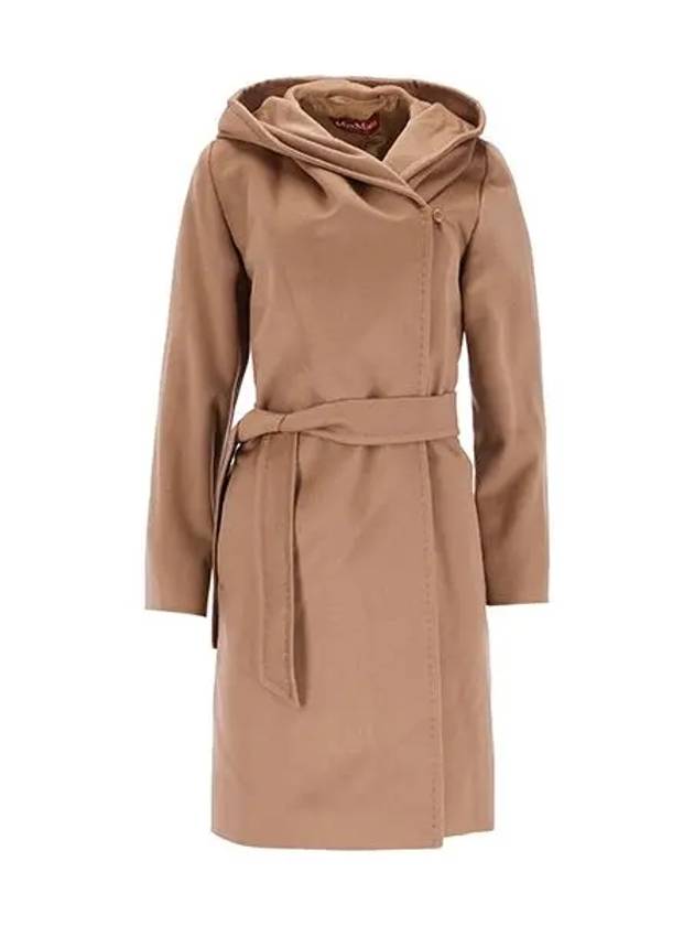 Newmang Hooded Single Coat Camel - MAX MARA - BALAAN 2