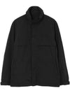 Men's EKD Applique Nylon Zip-Up Jacket Black - BURBERRY - BALAAN 1