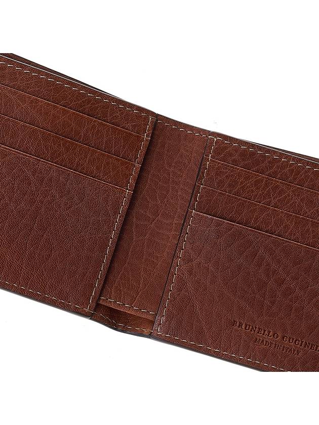 Full Grain Calfskin Billfold Halfwallet Brown - BRUNELLO CUCINELLI - BALAAN 8