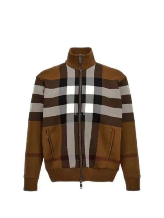 Check Bomber Jacket Brown - BURBERRY - BALAAN 2