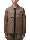 Organic Gabardine Over Long Sleeve Shirt Walnut - CP COMPANY - BALAAN 2