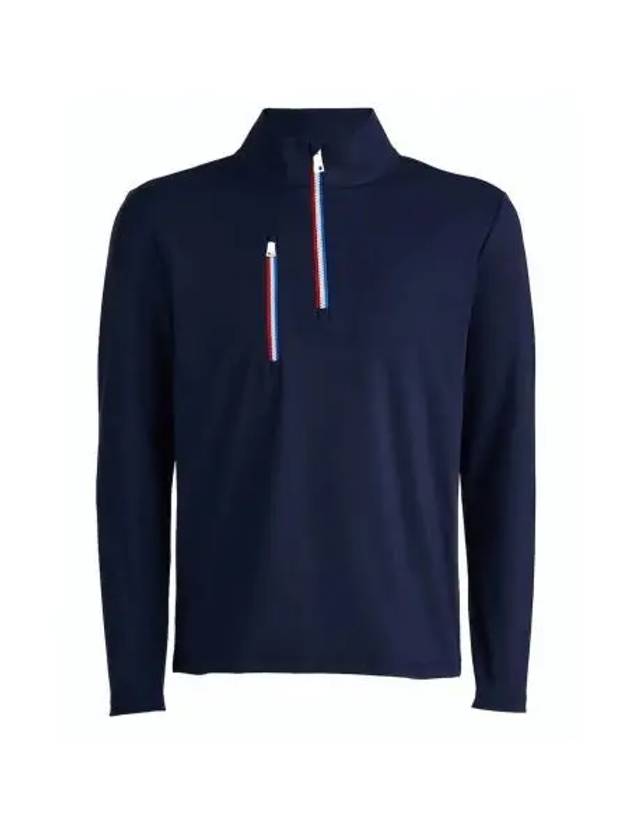 Men's Golf Daytona Tech Interlock Slim Fit Pullover Long Sleeve T-Shirt Navy - G/FORE - BALAAN 2