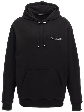 Balmain 'Signature' Black Cotton Sweatshirt - BALMAIN - BALAAN 1