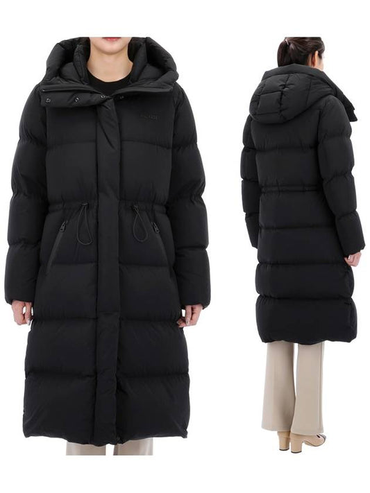 ISHANI CITY long down quilted hood padding ISHANI CITY BLACK - MACKAGE - BALAAN 1