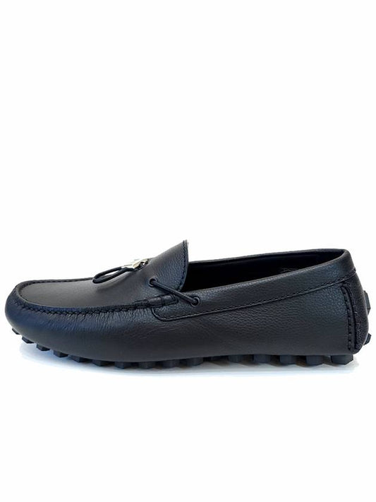 CD Diamond Grained Calfskin Loafers Black - DIOR - BALAAN 2