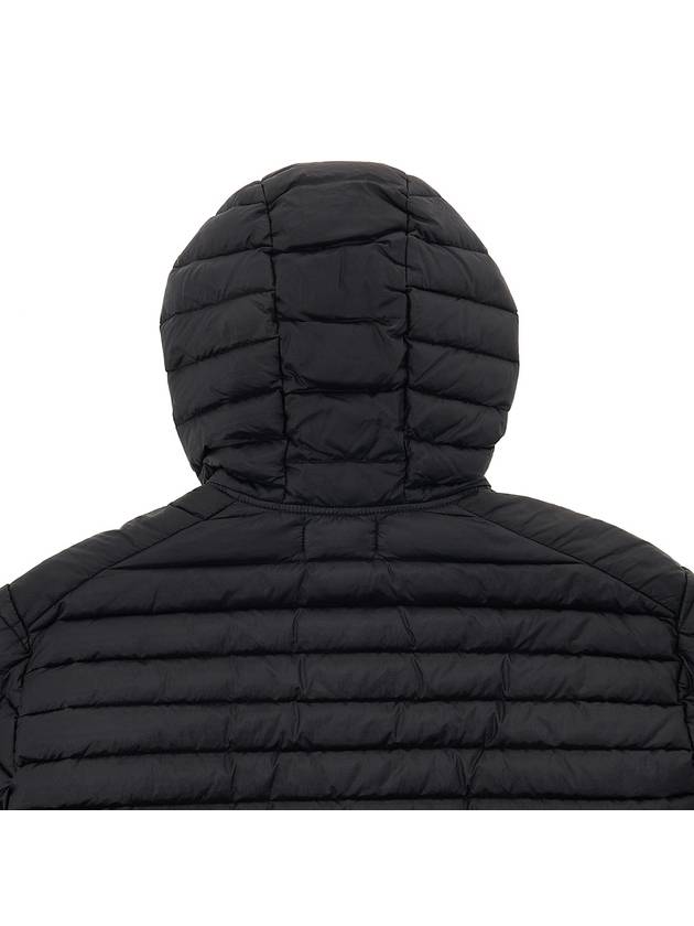 Room Woven Chamber Recycled Nylon Down Padding Hooded Jacket Black - STONE ISLAND - BALAAN 9