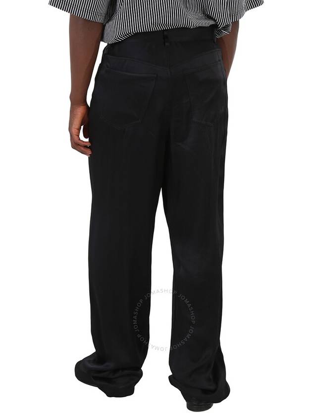 Balenciaga Men's Black 5-Pocket Fluid Tailored Trousers, Brand Size 46 (Waist Size 30") - BALENCIAGA - BALAAN 3