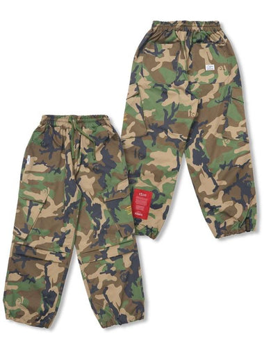 Cargo Twill Wide Jogger Pants Camouflage - STIGMA - BALAAN 1