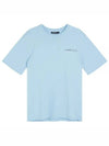 Dale Seasonal Print Short Sleeve T-Shirt Light Blue - J.LINDEBERG - BALAAN 2