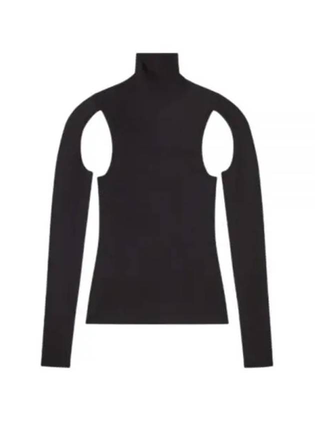 Air Turtleneck Long Sleeve T-Shirt Black - HELMUT LANG - BALAAN 2