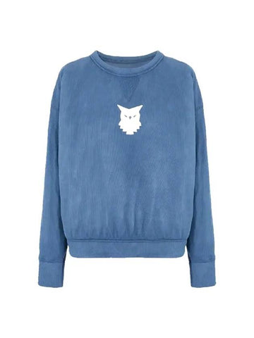 Animal Logo Cotton Sweatshirt Blue - MAISON MARGIELA - BALAAN 1