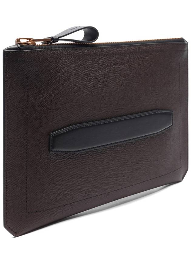 Men's Berkeley Leather Clutch Bag Brown - TOM FORD - BALAAN 4