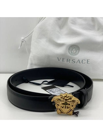 Medusa leather belt 1001364 DVTP1 KV041 - VERSACE - BALAAN 1