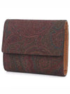 Paisley Half Wallet Brown - ETRO - BALAAN 2