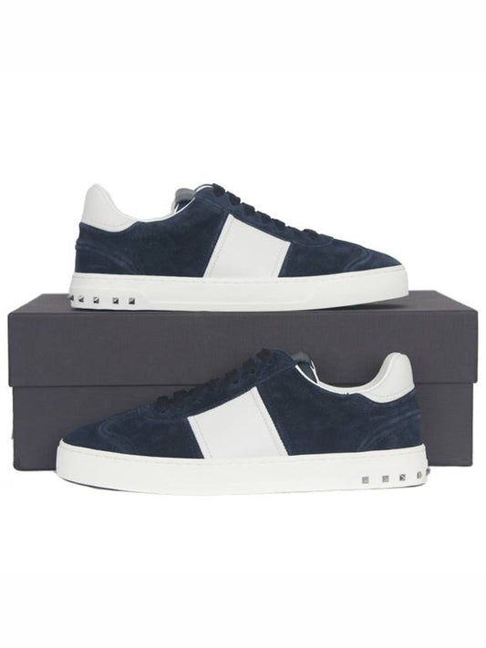 Flycrew Low Top Sneakers Marine - VALENTINO - BALAAN.