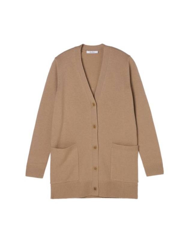 Villar Wool Cashmere Cardigan Camel - MAX MARA - BALAAN 1