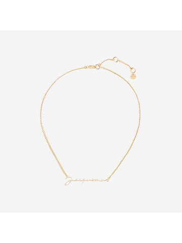 La Chain Signature Logo Chain Necklace Gold - JACQUEMUS - BALAAN 1